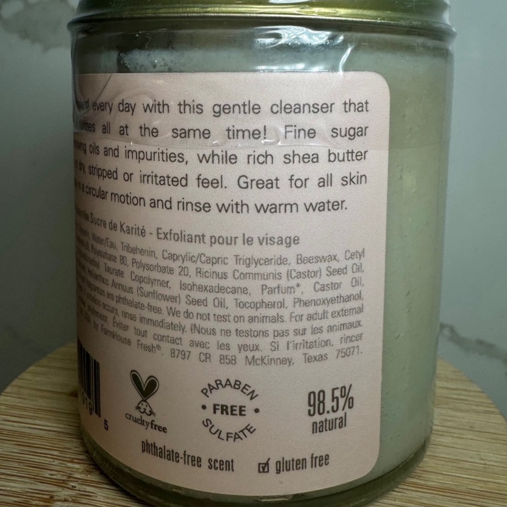 NWT - FarmHouse Fresh One Fine Day Shea Sugar Flawless Face Cleansing Polish 6oz - Picture 4 of 4